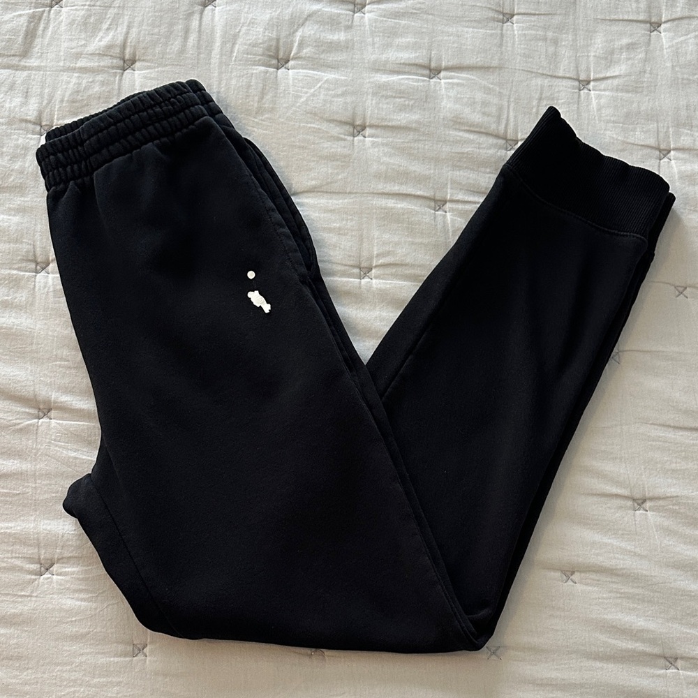 Jordan Kids Black Sweatpants with White Logo